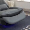 270 Swivel Glider Recliner Chair, Power Recliner Rocking Chair, USB Port Charge For Nursery Chair With Atmosphere Lamp For Living Room Bedroom Apartment - Dark Gray - Image 13