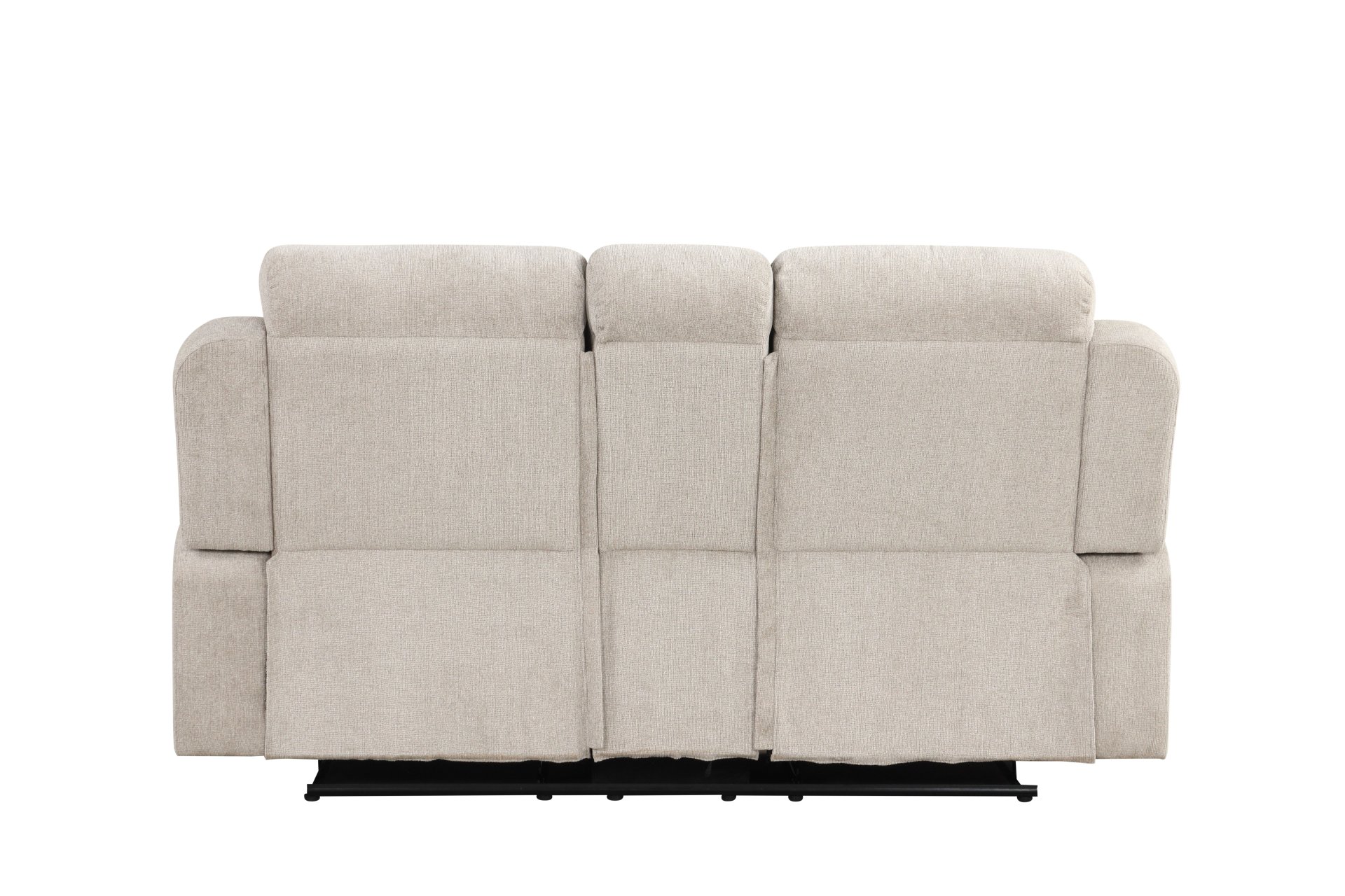 Galya - Motion Loveseat With Console - Light Gray - Image 8