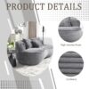Bean Bag Sofa Lazy Sofa Durable Comfort Lounger High Back Bean Bag Chair Couch For Adults And Kids, Indoor & Outdoor - Dark Gray - Image 4