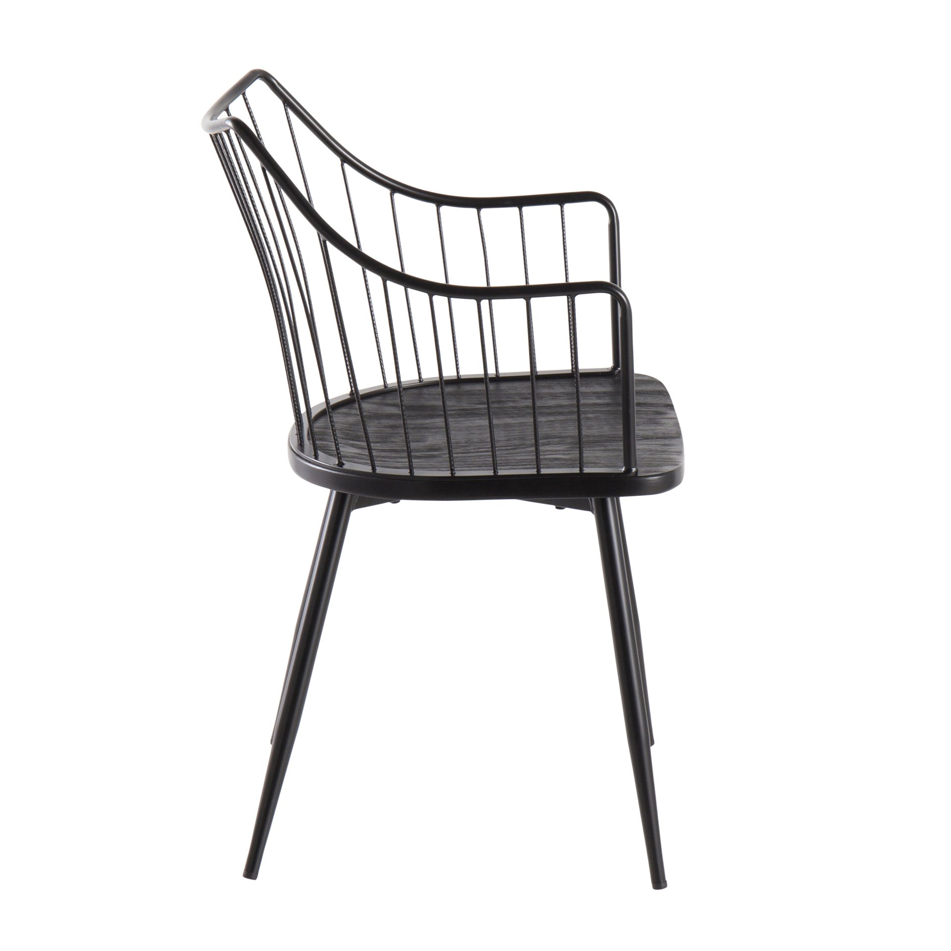 Winston - Farmhouse Chair - Black - Image 2