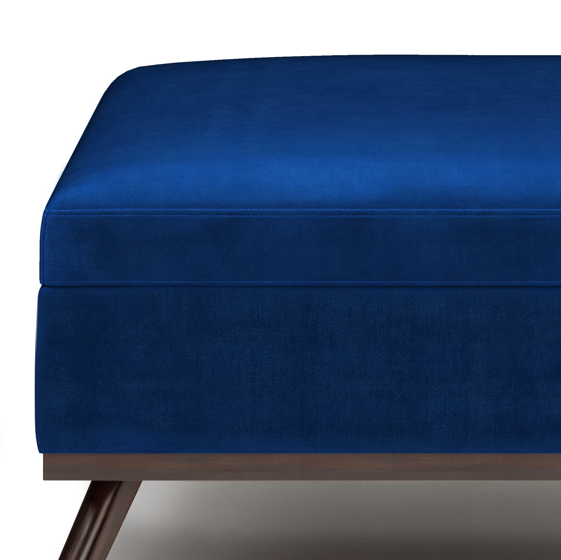 Owen - Square Coffee Table Storage Ottoman - Blue - Image 3