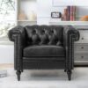 1 Seater Sofa - Black - Image 4