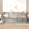 Full Size Daybed Bed With Two Drawers - Gray - Image 12