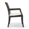 Outdoor Wicker Dining Chair With Water Resistant Cushions (Set of 2) - White / Brown - Image 7