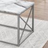 Table Set, Coffee, End, Side, Accent, Living Room, Marble Look Laminate, Contemporary & Modern (Set of 3) - White - Image 4