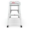 Aluminum Work Platform Large Size Step Stool Folding Portable Work Bench 40" Width Telescopic Feet Height Adjustable - Gray - Image 5
