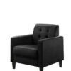 Hale - Velvet Armchairs And End Table Living Room (Set of 3) - Black - Image 2
