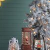 Christmas Plastic / Resin Lantern With Snowman & Tree LED / Water Spinning / 6 Hours Timer, 3*AA Batteries Required - White / Multi - Image 12