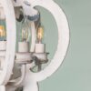 French Country Wood Chandelier, 6 Light Farmhouse Pendant Light Fixture With Adjustable Chain For Kitchen Foyer Hallway Entryway, Bulb Not Included - Beige - Image 11