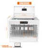 16 Bay Charging Cabinet For Laptop book, Locking Charging Station - White - Image 3