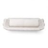 Modern Glam 3 Seater Sofa With Velvet Texture And Iron Legs - Beige - Image 7