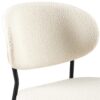 Boucle Dining Chairs, Modern Dining Room Chairs With Black Metal Legs, Armless Kitchen Chair For Dining Room, Living Room (Set of 4) - Beige - Image 10