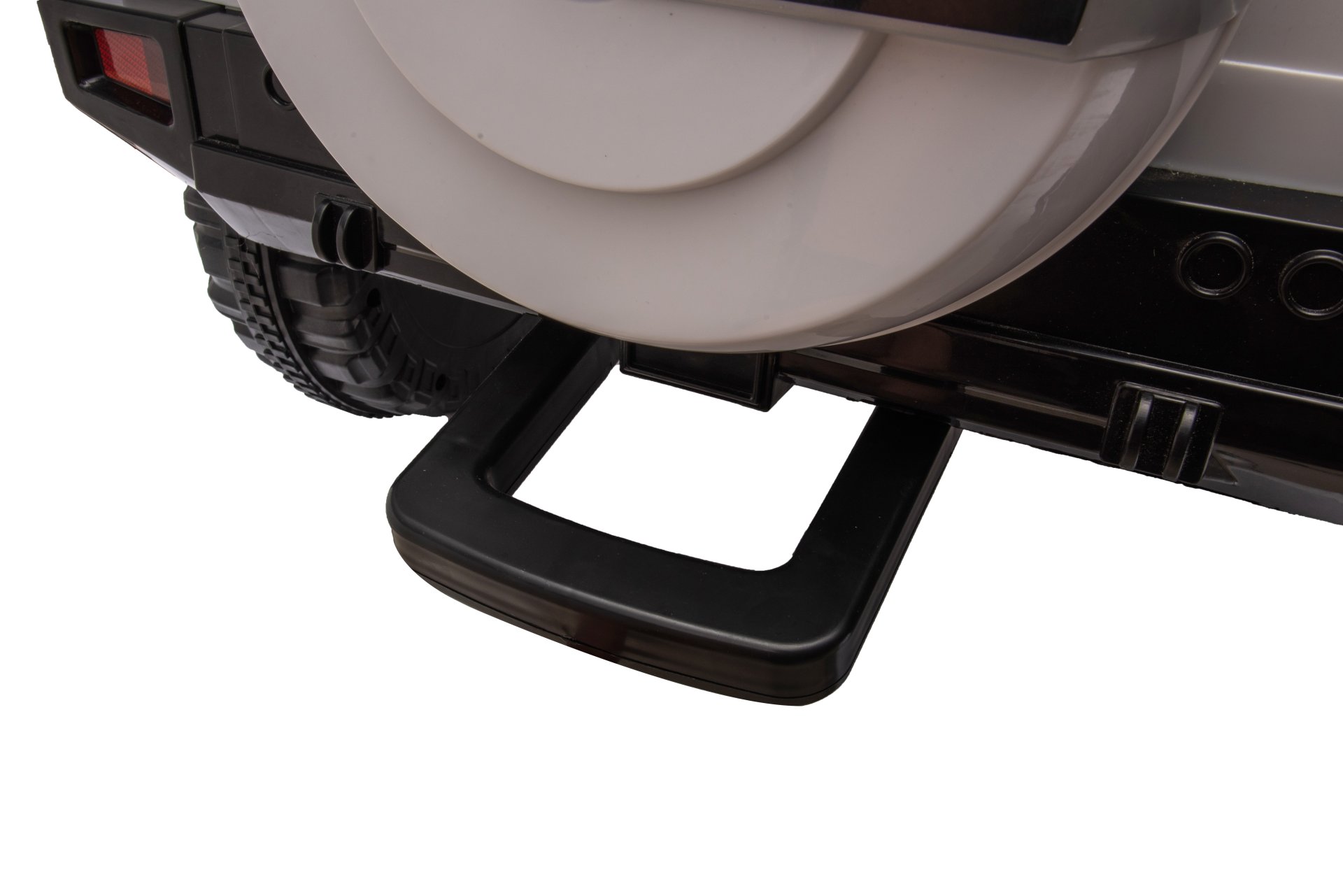 12V7A 30W*2 Four-Wheel Drive Leather Seat One Button Start, Forward And Backward, High And Low Speed, Music, Front Light, Power Display, Two Doors Can Open, 2.4G R / C, Seat Belt Four Wheel Absorber - White / Black - Image 19