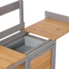 Outdoor Potting - Bench, Workstation Table With Cabinet For Backyard Garden Supplies - Brown / Gray - Image 15