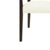 Mid Century Modern Arm Dining Chair (Set of 2) With Rattan Backrest - Beige / Dark Brown - Image 12