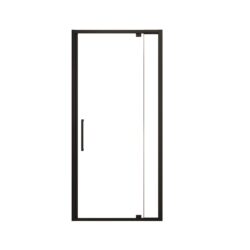 Scalable - Shower Door With 1 / 4" Clear Tempered Glass And Aluminium Alloy Frame - Matte Black