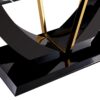 Modern Minimalist Luxurious Imitation Marble Dining Table Rectangular Office Desk With Tempered Glass - Black - Image 19
