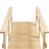 Outsunny - 7' Wooden Garden Bridge With Safety Rails, Backyard Footbridge For Ponds, Creeks, Streams - Natural - Image 9