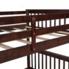 Full Over Full Bunk Bed With Ladders And 2 Storage Drawers - Espresso - Image 8