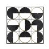 Eclectic Styling Metal Beaded Wall Mirror With Contemporary Design For Bedroom, Liveroom & Entryway - Golden Black - Image 7