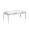 Outdoor Patio Stationary Bench With Sunbrella Fabric Cushion - Grayish - Image 12