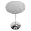 Bistro - Contemporary Adjustable Round Bar Table - Silver - Image 2