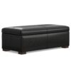 Gabbie - Rectangular Storage Ottoman - Black - Image 7