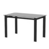Modern 5 Piece Dining Table Set With Glass Top And Chairs - Black - Image 7