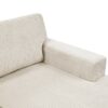 Oversized Sectional Sofa U Shaped Sofa With Chaise Lounge And 3 Soft Throw Pillows - Light Gray - Image 13