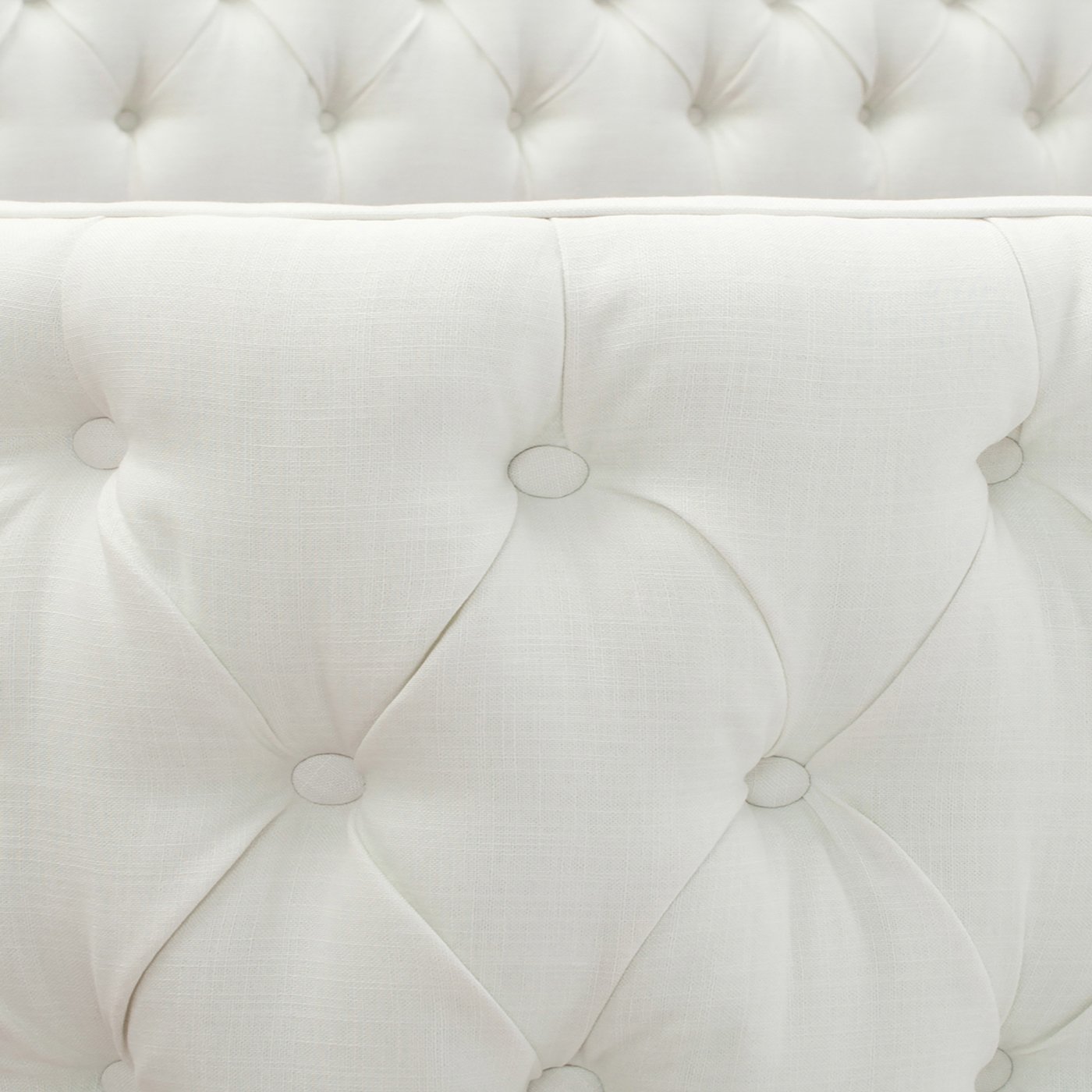 Brooklyn - Queen Tufted Panel Bed Headboard And Footboard Set - Antique White - Image 3