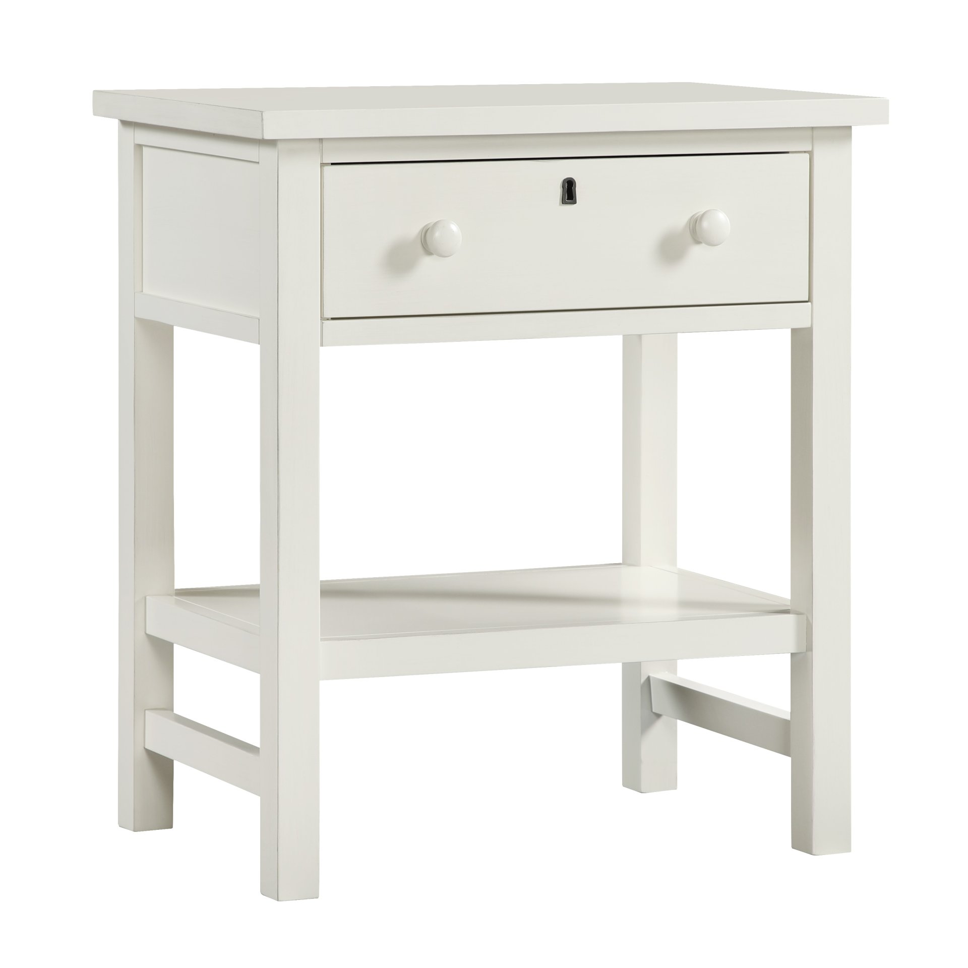 Finley - 1 Drawer Storage Nightstand - Antique White - Image 8