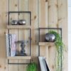 Wall Shelf With Two Shelves - Black Brown - Image 5
