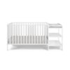Palmer - 3 In 1 Convertible Crib, Changer Combo - White - Image 9