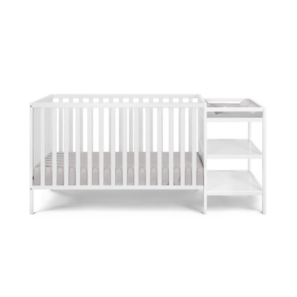 Palmer - 3 In 1 Convertible Crib, Changer Combo - White