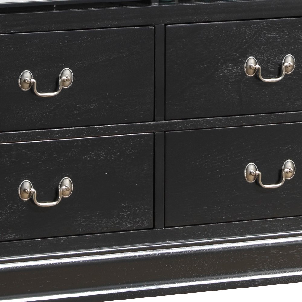 Elegant Traditional Media Chest - Black - Image 6
