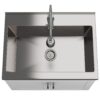 Hennessy - Deluxe Laundry Cabinet & Faucet And Stainless Steel Sink - White - Image 7