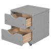 Versatile Full Bed With Trundle, Under Bed Storage Box And Nightstand - Gray - Image 16
