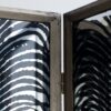 Room Divider, Herero 4 Panel Decorative Screen - Black - Image 4