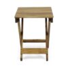 Outdoor Folding Wooden Side Table - Natural - Image 6