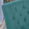 Dining Chair (Set of 2) With Upholstered Diamond Tufting And Espresso Birch Legs - Teal - Image 7