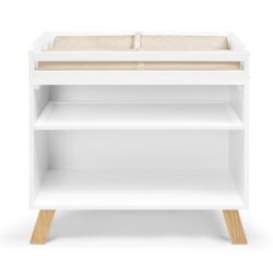 Livia - Multi Purpose Changing Table - White, Natural