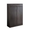 Shoe Cabinet, Two Door Storage Cabinet With Two Drawers, Fits 15 Pair Of Shoes - Distressed Gray - Image 3