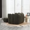 Soft Bean Bag Chair With High Resilient Foam (Chips) - Olive Green - Image 7