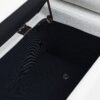 Elegant Upholstered Linen Storage Bench With Cylindrical Arms And Iron Legs - White - Image 12