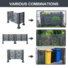 Air Conditioner Fence For Outdoor Units, Metal Privacy Fence Cover, Perfect To Conceal Air Conditioning Units, 3 Fence Panels - Charcoal - Image 8