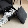 Convertible Combination Sofa, Sofa L Shaped, Sofa With Footstools With Storage Sofa For Living Room, Living Room 3 Seater Combination Sofa - Gray - Image 9