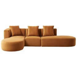Orby - Sectional Sofa Left Facing - Cognac