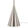 Cone - Contemporary Floor Lamp - Nickel / White - Image 4