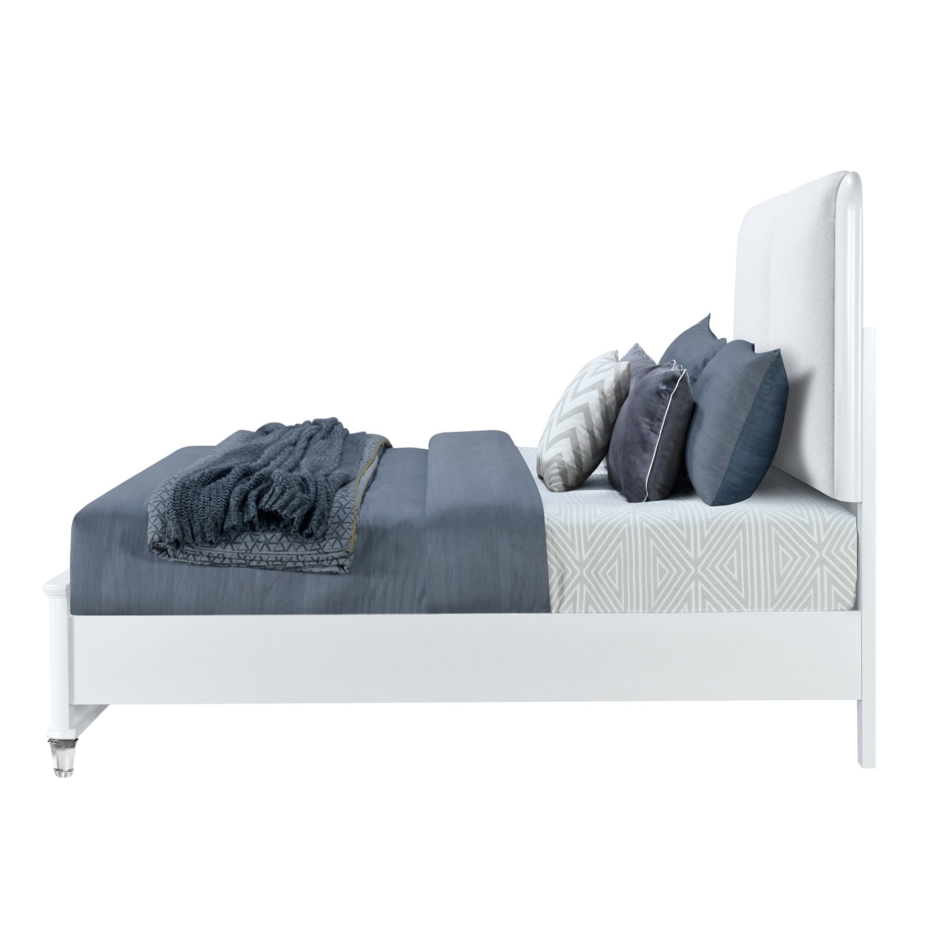 Brenda - King Bed With LED Lighting - Gray - Image 3