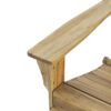 Outdoor Foldable Adirondack Chair With Slat Back - Natural - Image 9
